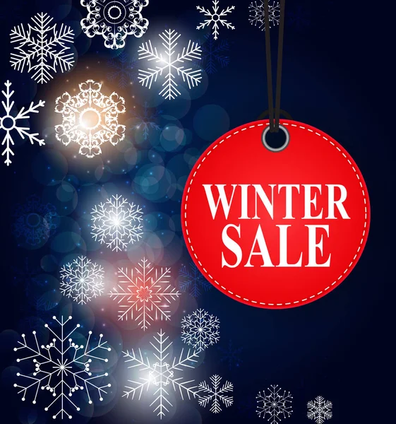 Kış indirimi arka plan özel fırsat afiş arka plan iş ve reklam için. Vektör çizim