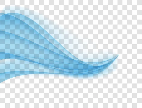 Абстрактна блакитна хвиля на тлі. Векторна ілюстрація — стоковий вектор