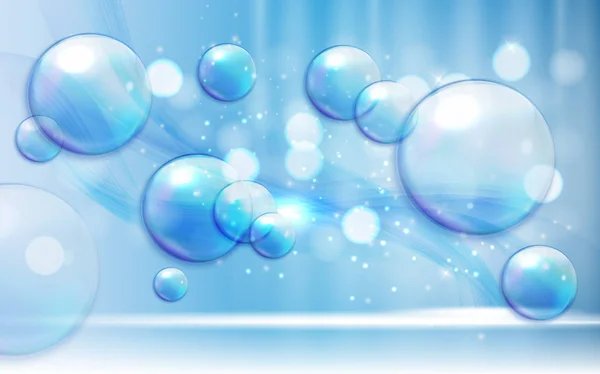 Mýdlové bubliny abstraktní pozadí vektorové ilustrace Eps10 — Stockový vektor