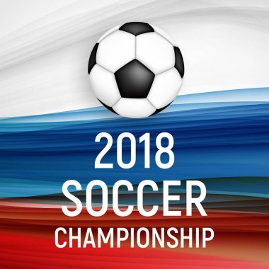 2018 Futbol Şampiyonası arka plan vektör çizim