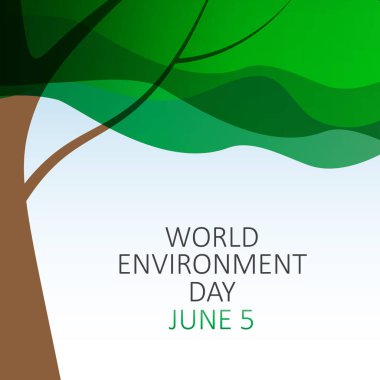 Dünya Çevre günü kavramı arka plan. Vektör çizim