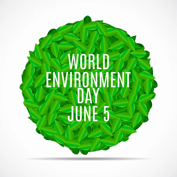 World environment day concept background. Vector Illustration — Stock Vector