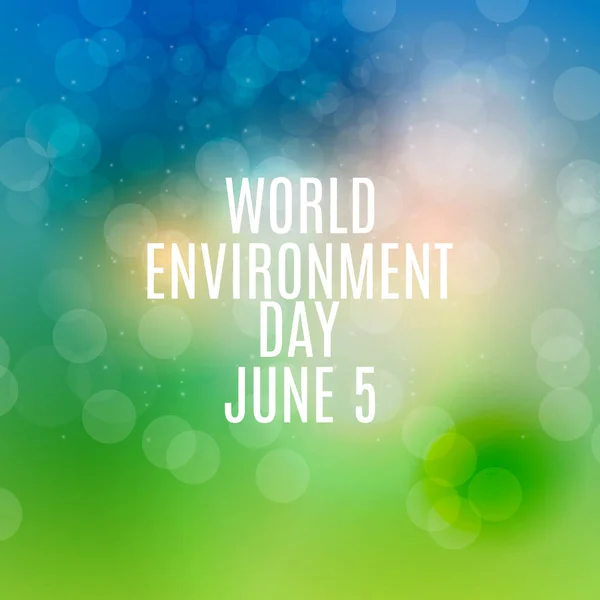 World environment day concept background. Vector Illustration — Stock Vector