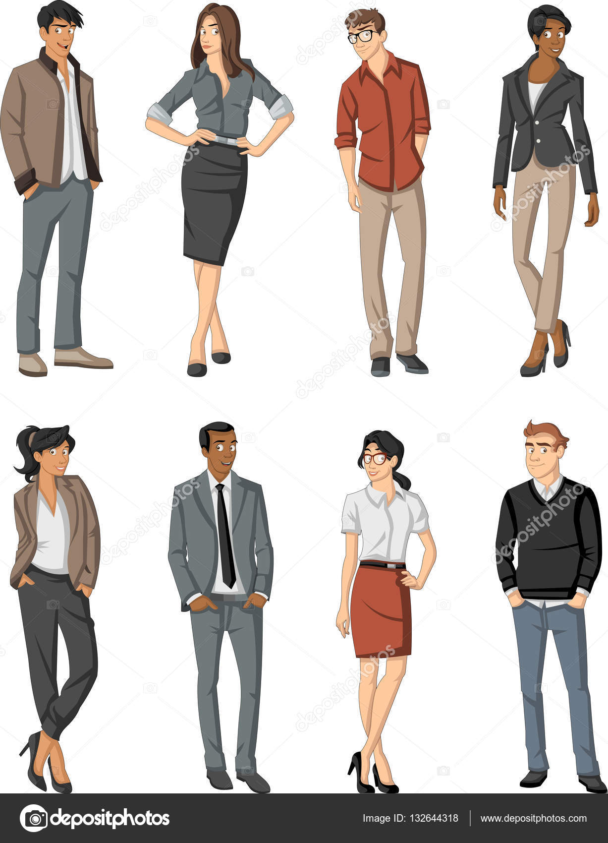 dibujos animados de los jóvenes — Vector de stock © deniscristo #132644318