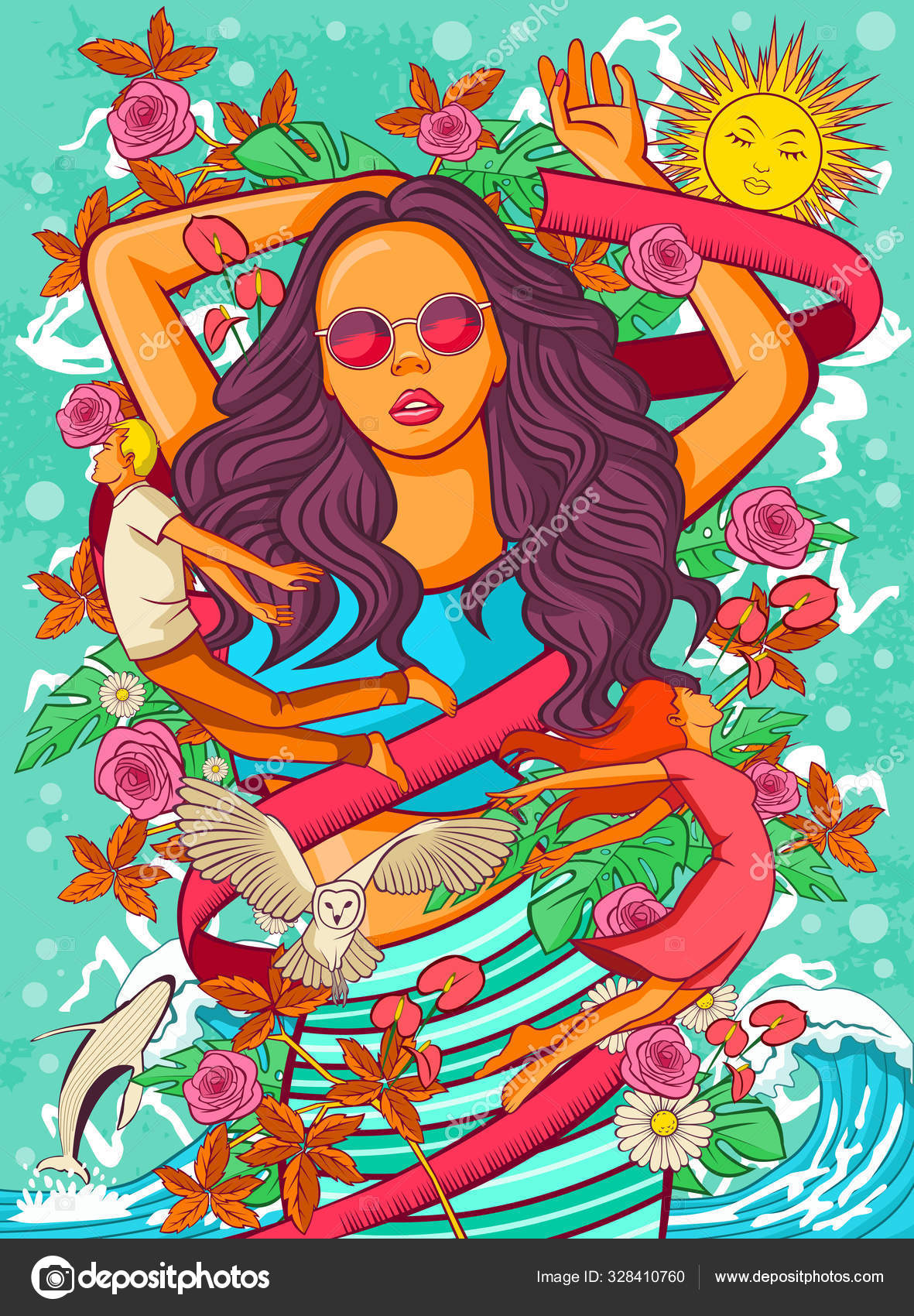 Psychedelic Background Sexy Woman Abstract Nature Scene People Vector Image By C Deniscristo Vector Stock Psychedelic Background Sexy Woman Abstract Nature Scene People Vector Image By C Deniscristo Vector Stock