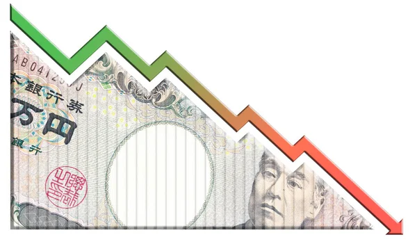 Economic Crisis Graph — Stock Photo, Image