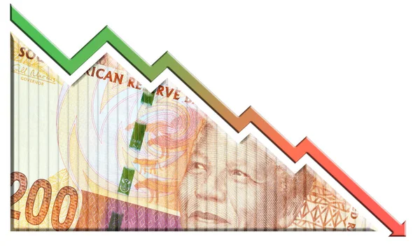 Gráfico Crisis económica —  Fotos de Stock