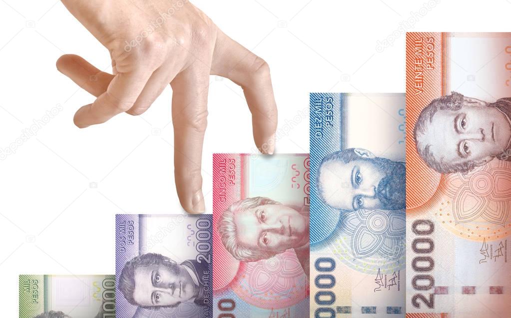 Resultado de imagen para los billetes y monedas de chile