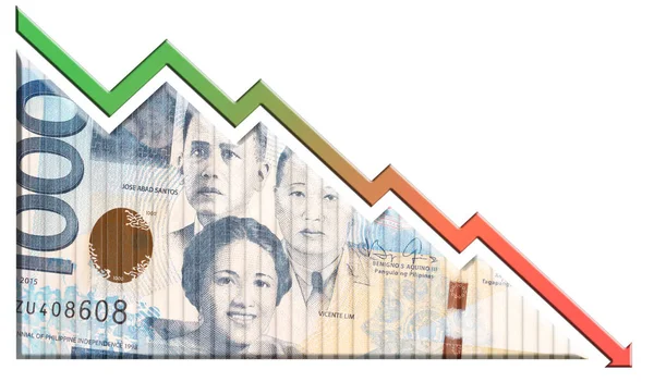 Economic Crisis Graph — Stock Photo, Image