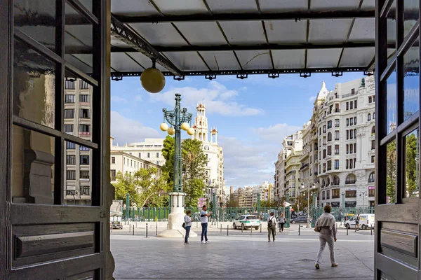 Vista Desde Estación Tren Estaci Del Nord Del Marqués Sotelo — Foto de Stock