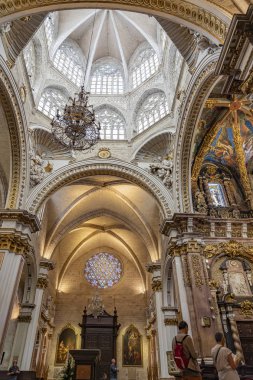 Valencia, İspanya 'daki Katedral de Santa Maria koridorlarından biri.