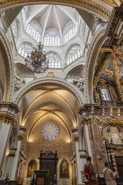 Une Des Nefs Catedral Santa Maria Valence Espagne — Photo