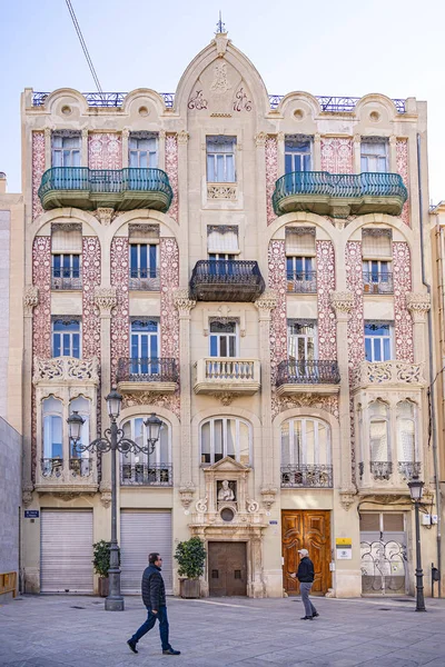 Beautiful Building Capilla San Valero Square Placa Decim June Brut — Stock Photo, Image