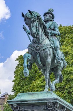 Hollanda, Lahey 'deki William van Orange Noordeinde Binicilik Heykeli