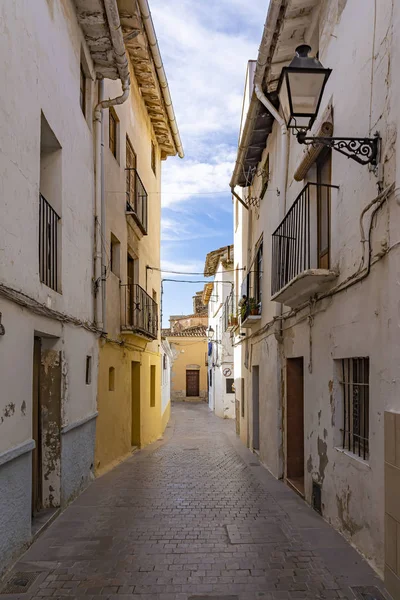 Old Narrow Colorful Streets Requena Spain — Stockfoto