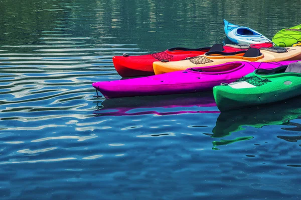 Fullcolor Kayak Boats School — Stock Photo, Image