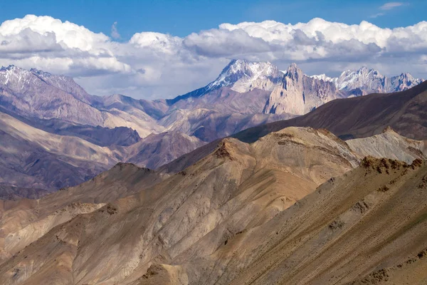 Lamayuru Moon Land 在阳光明媚的夏日 位于喜马拉雅山的莱 卡吉尔 Leh Kargil 路线上 位于印度拉马鲁佛寺 — 图库照片