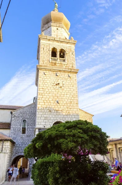 Igreja da Assunção da Bem-aventurada Virgem Maria, Krk, Croácia — Fotografia de Stock