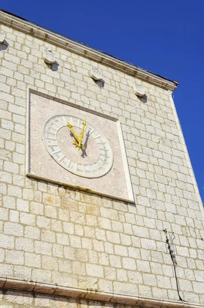 Krk Town Hall clock, Croatia — Stock Photo, Image