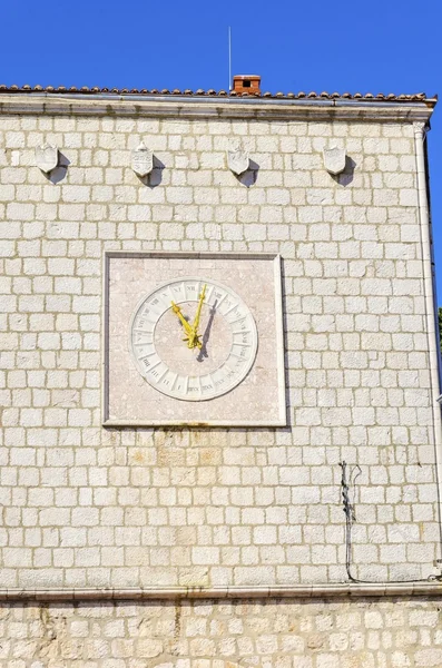 Krk Town Hall clock, Croatia — Stock Photo, Image