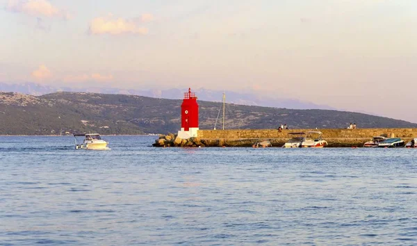 Krk town lighthouse, Croatia — Stock Photo, Image