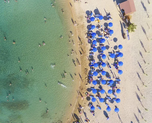 Praia vista aérea, Protaras, Chipre Imagem De Stock