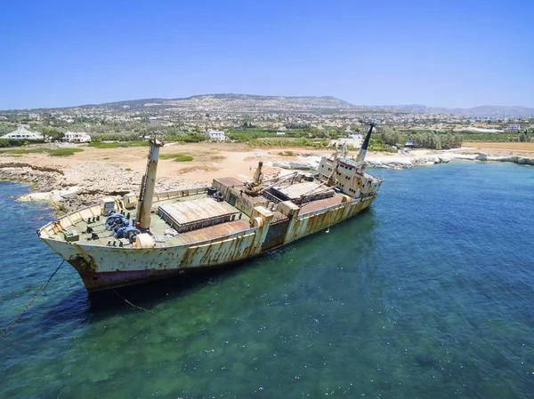 Shipwreck EDRO III, Pegeia, Paphos — Stock Photo, Image