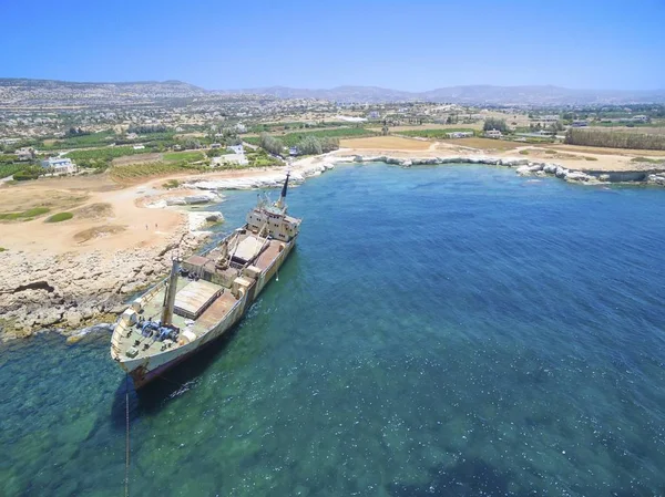 Shipwreck EDRO III, Pefba, Paphos — стоковое фото