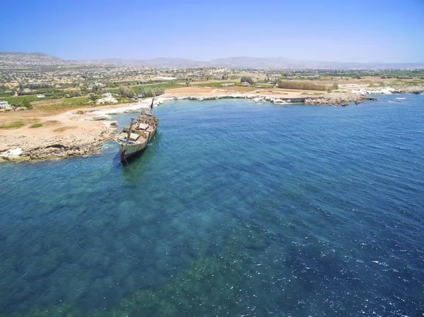 Shipwreck EDRO III, Pegeia, Paphos — Stock Photo, Image