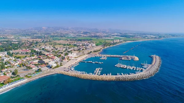 Luchtfoto Zygi, Larnaca — Stockfoto