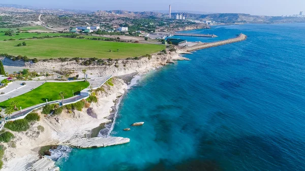 Aerial governor's beach, Limassol — Stock Photo, Image
