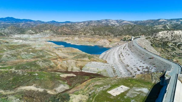 공중 칼라 바 소스 댐, 나카, 키프로스 — 스톡 사진