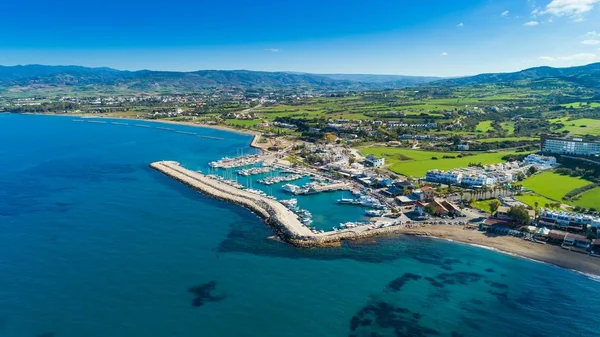 Latchi aéreo, Paphos, Chipre Fotografia De Stock