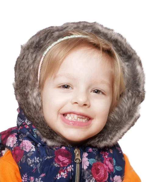 Little girl in studio — Stock Photo, Image