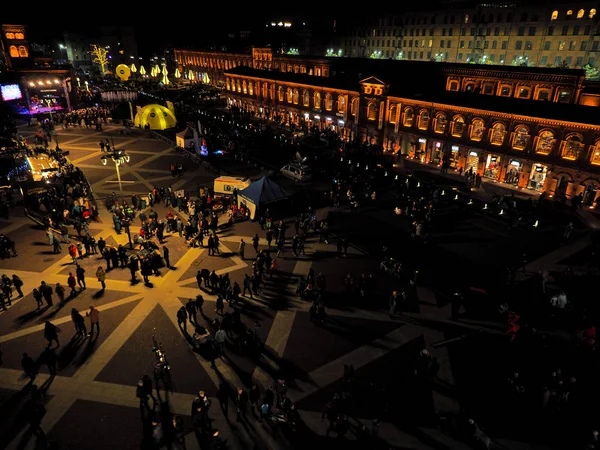 High Ceiling Orchestra Lodz Poland January 2020 Seen Crowds People — Stock Photo, Image