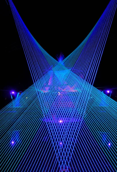 String Theory Lodz Poland September 2018 Light Illumination String Theory — Stock Photo, Image