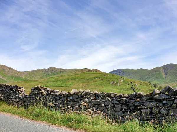 Tipikus Kilátás Nyílik Bristish Lake District Nemzeti Park Egy Tiszta — Stock Fotó