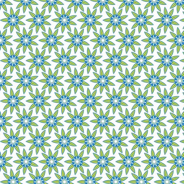   Kalıp - uzun çöreklerle rüzgarların sarı-mavi geometrik deseni.