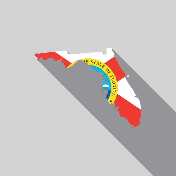 Vereinigte staaten illustration von florida — Stockfoto
