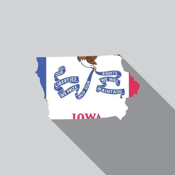 Estados Unidos Ilustración de Iowa —  Fotos de Stock