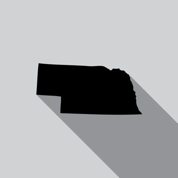 Nebraska Amerika Birleşik Devletleri çizimi — Stok fotoğraf