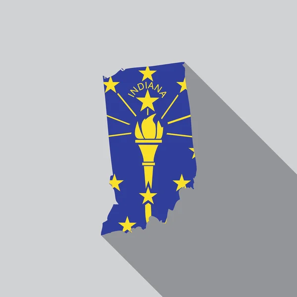 United States Illustration of Indiana — Stock Photo, Image