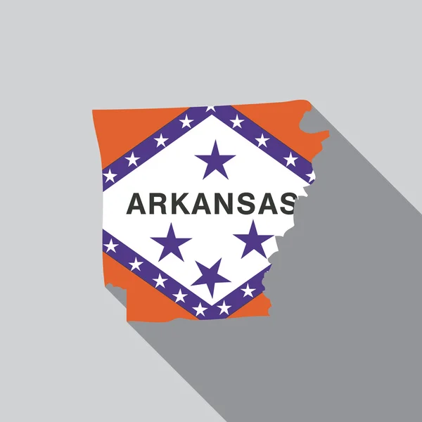 United States Illustration of Arkansas — Stock Photo, Image