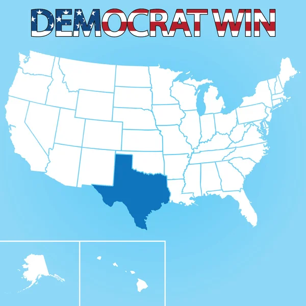 United States Election Illustration for Texas — Stock Photo, Image