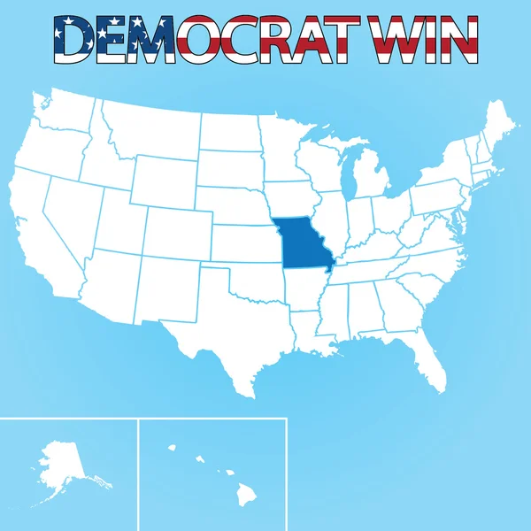 Ilustração Eleitoral dos Estados Unidos para Missouri — Fotografia de Stock
