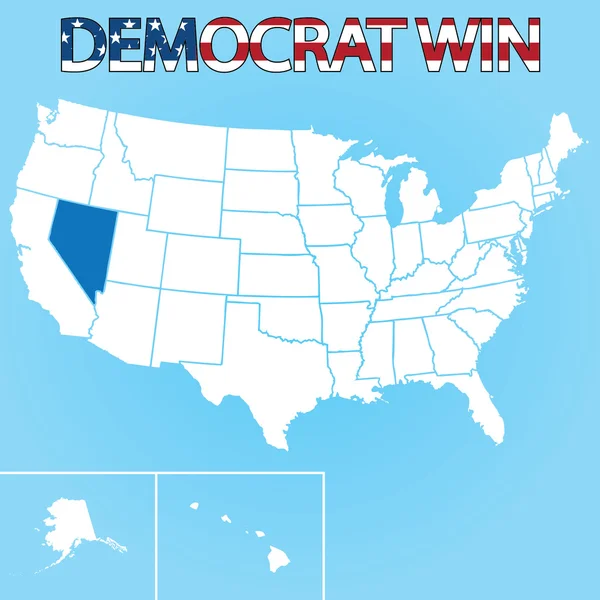 United States Election Illustration for Nevada — Stock Photo, Image