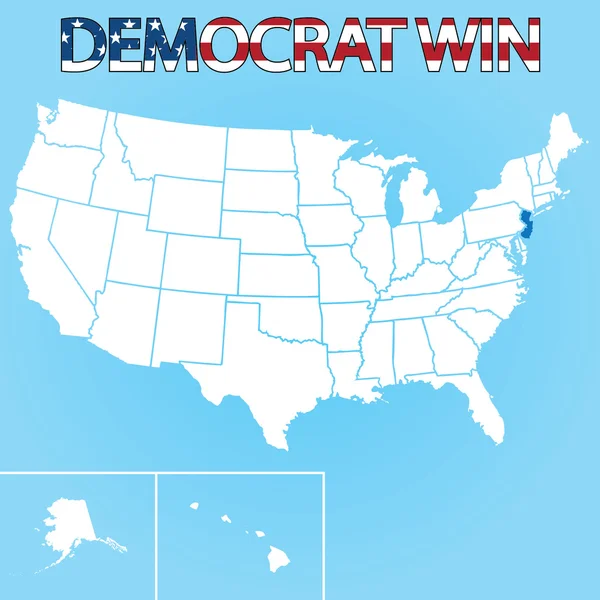Ilustração Eleitoral dos Estados Unidos para Nova Jersey — Fotografia de Stock