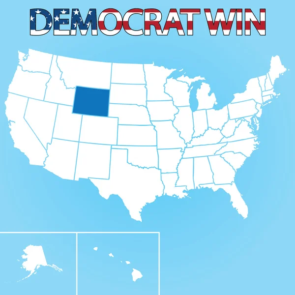 Ilustração Eleitoral dos Estados Unidos para Wyoming — Fotografia de Stock