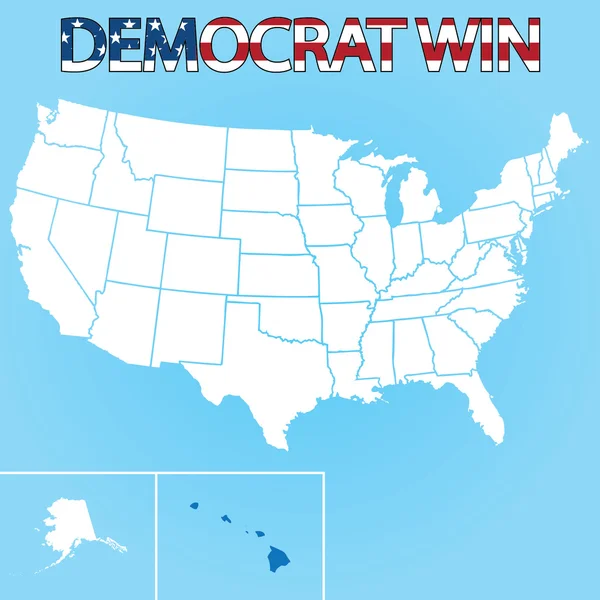 United States Election Illustration for Hawaii — Stock Photo, Image