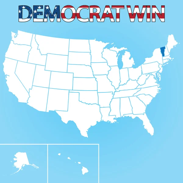 Ilustração Eleitoral dos Estados Unidos para Vermont — Fotografia de Stock